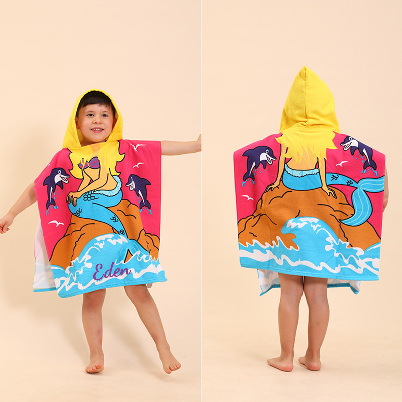 Personalized Embroidery Hooded Beach Towel for Summer & Beach | CWBeach82