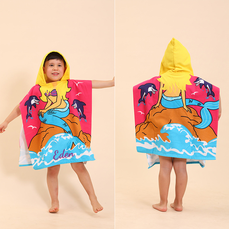 Personalized Embroidery Hooded Beach Towel for Summer & Beach | CWBeach82