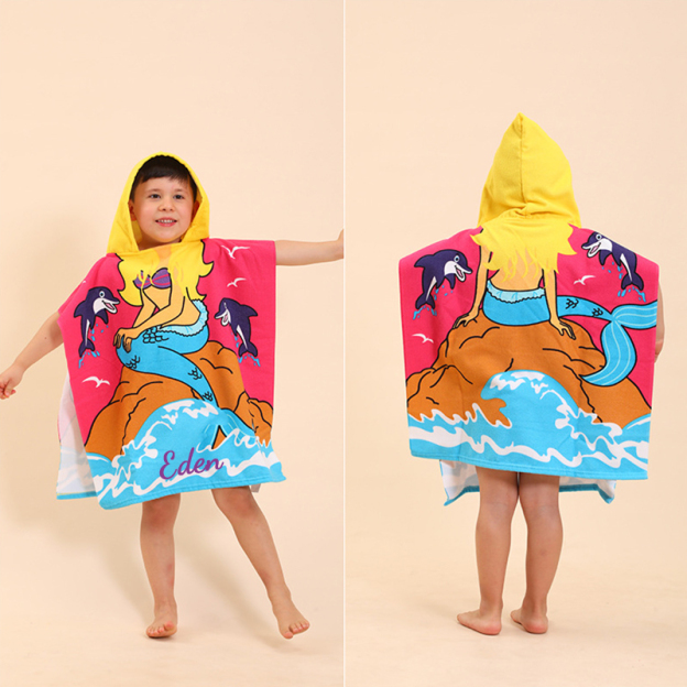 Personalized Embroidery Hooded Beach Towel for Summer & Beach | CWBeach82