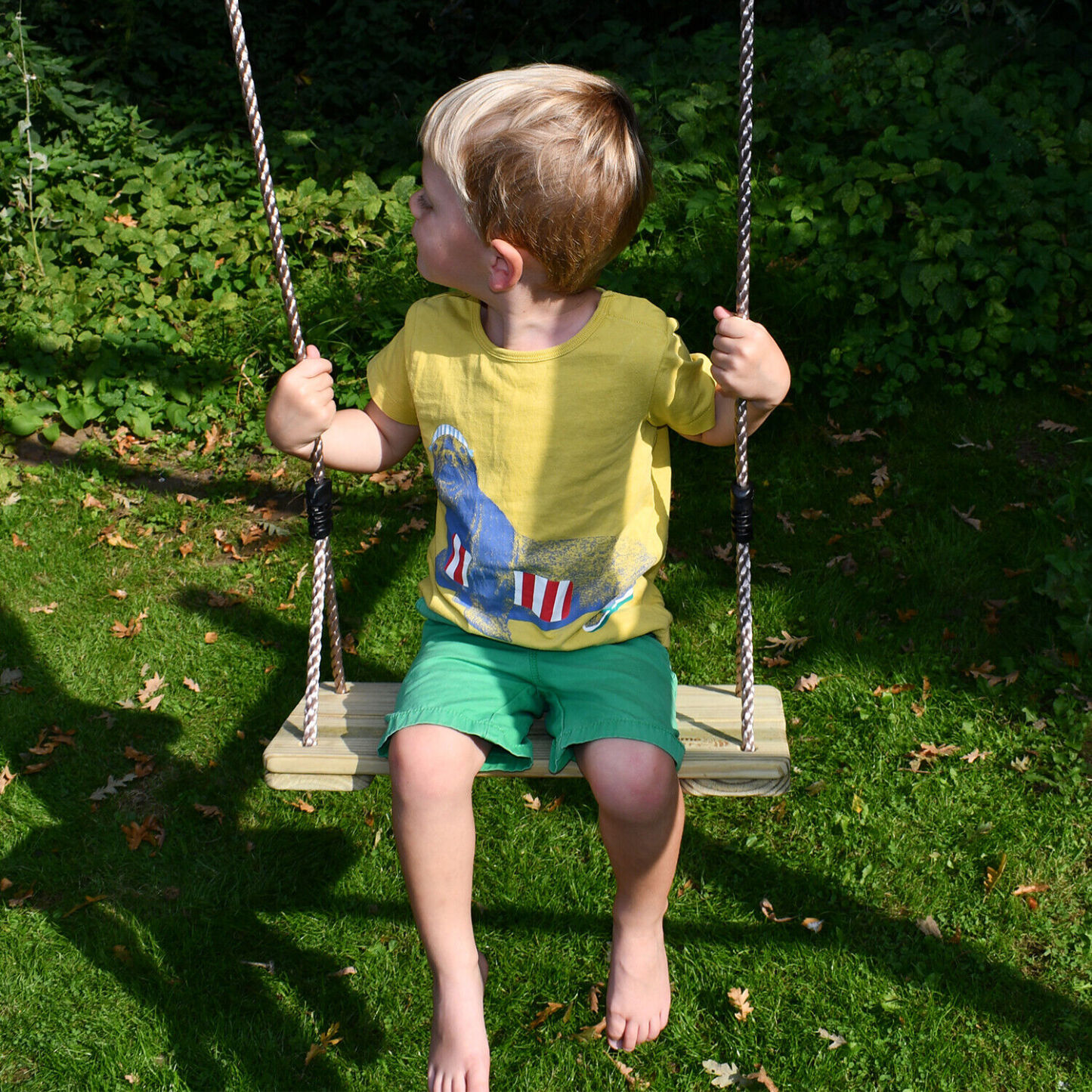 Personalized Kid's Wooden Garden Swing | CWToy50