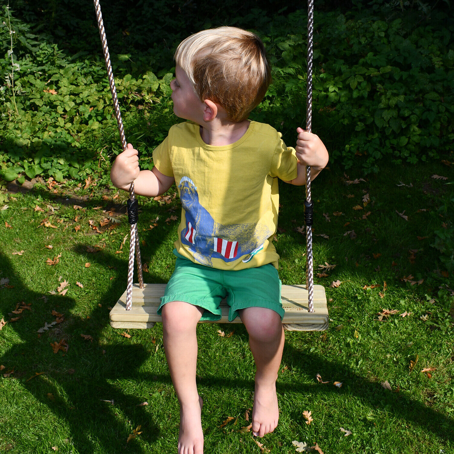 Personalized Kid's Wooden Garden Swing | CWToy50