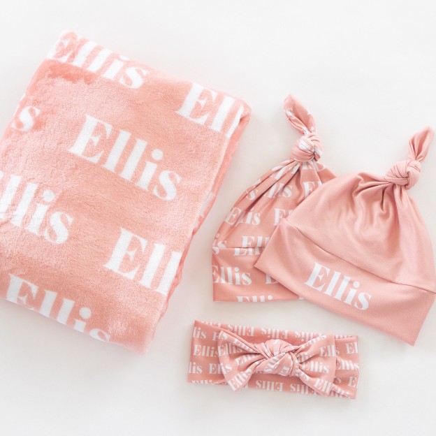 Personalized Baby Swaddle Blanket Set for Comfort & Unique | BBBlanket06