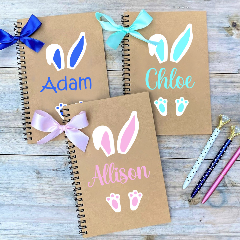 Personalized Easter Bunny Notebook and  Pen Set | CWEaster41