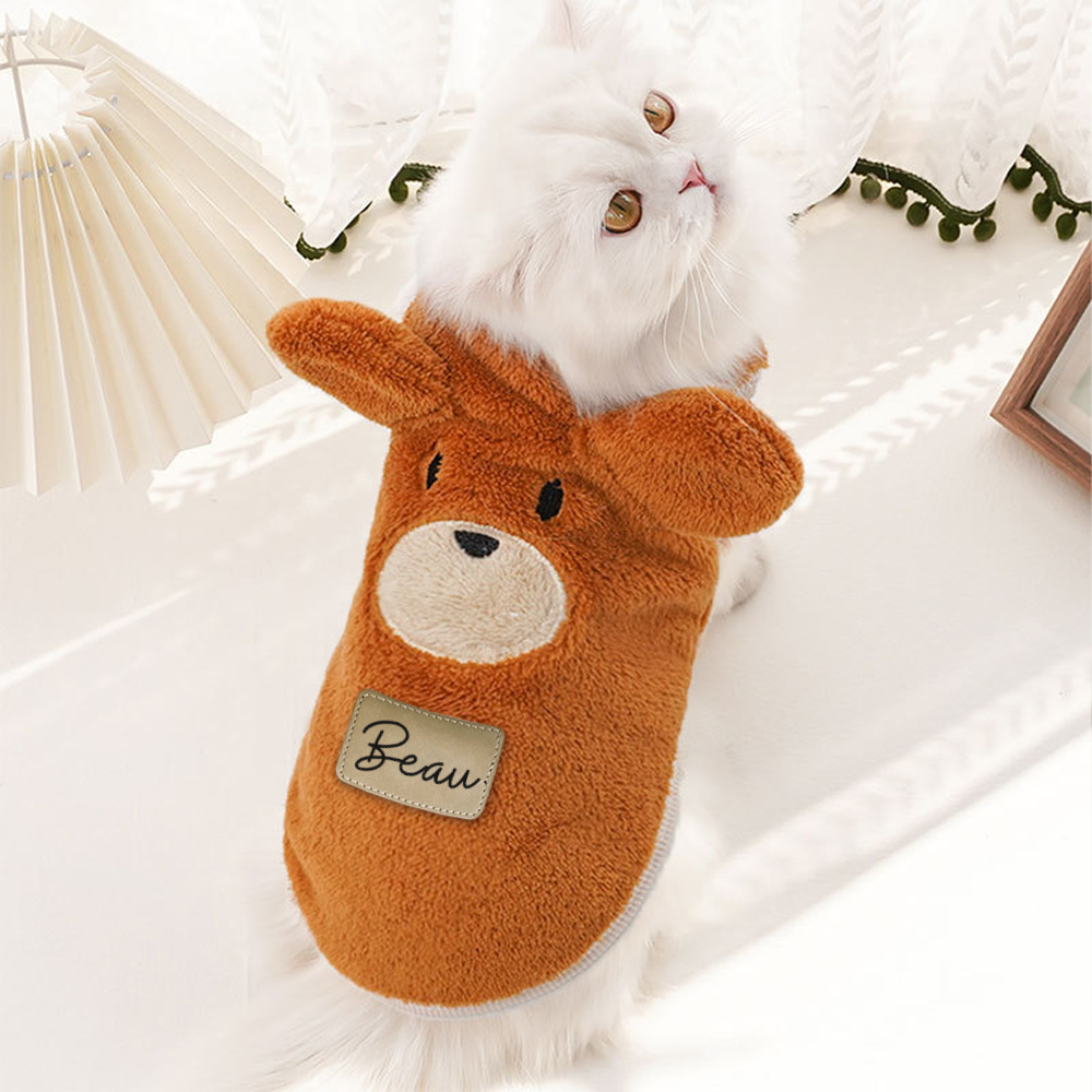Personalized Cute Pet Soft Plush Fleece Vest | BKPet194