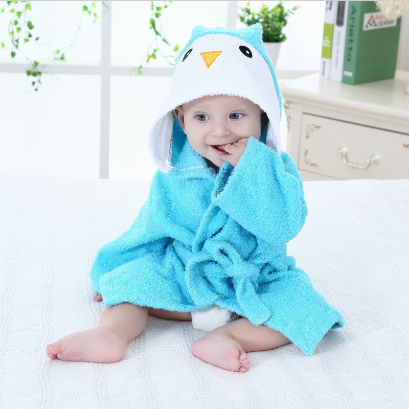 Personalized Embroidered Cozy Kid Animal Bathrobe | CWbaby37