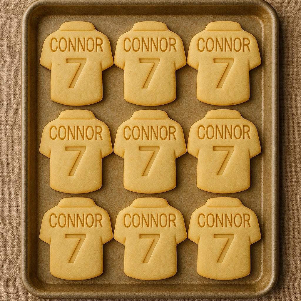 Personalized Cookie Jersey Cutter With Name | CWGift23