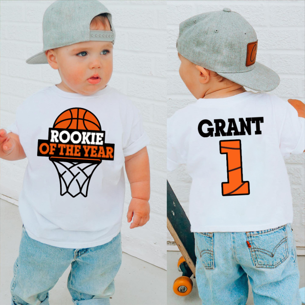 Personalized Basketball Rookie Of The Year Birthday T-Shirt | inBirth03