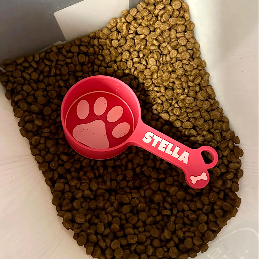 Personalized 3D Printed Pet Measuring Food Scoop Cup | BKPet154