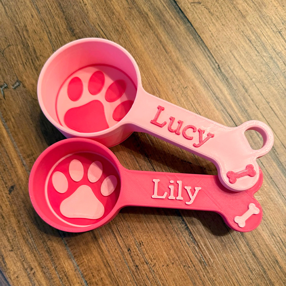 Personalized 3D Printed Pet Measuring Food Scoop Cup | BKPet154