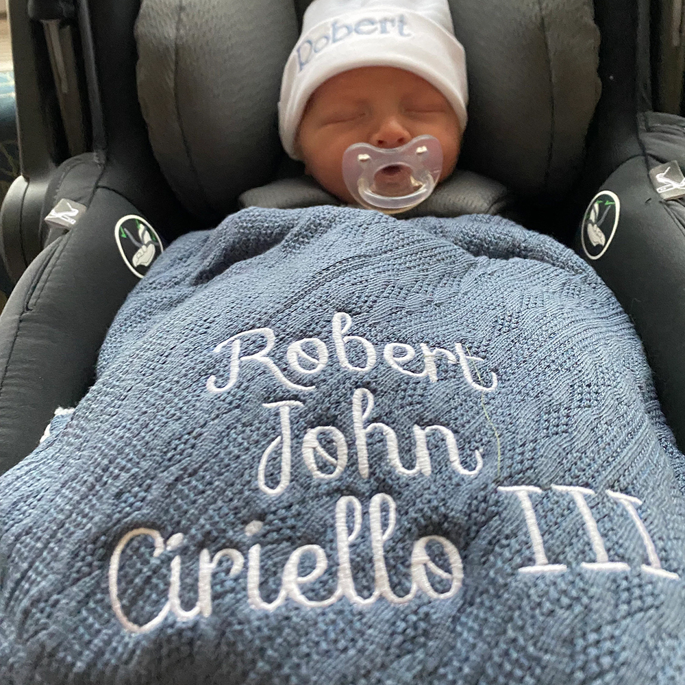 Personalized Embroidered Soft Fleece Baby Blanket | CWBaby79