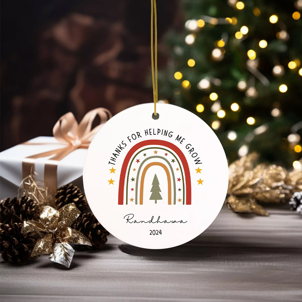 Personalized Original Cute Rainbow Christmas Ornaments Decoration | MCGift5720
