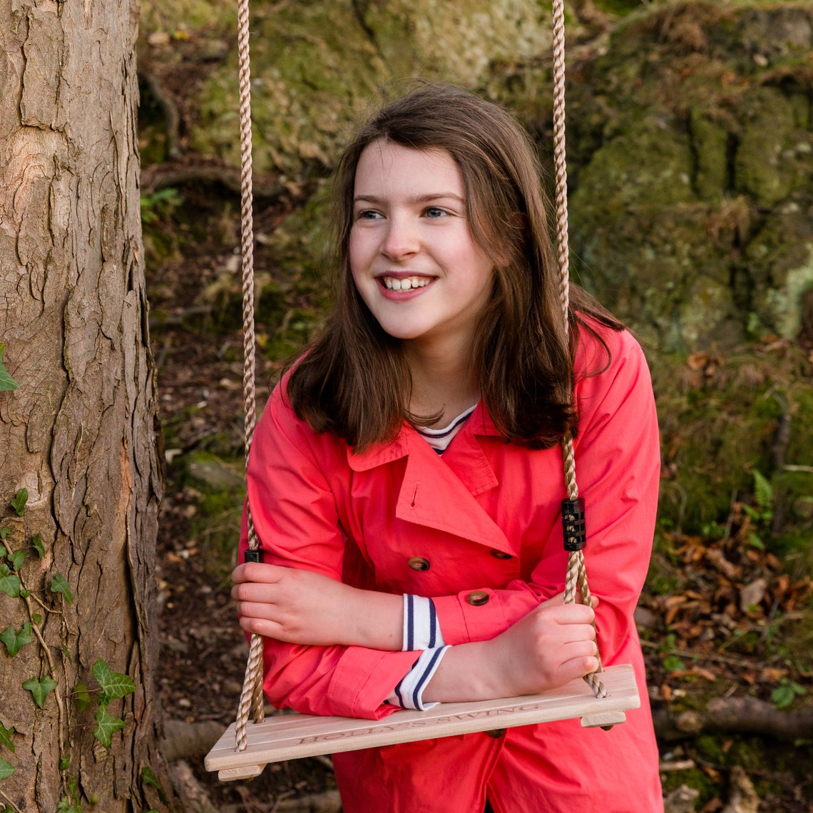 Personalized Kid's Wooden Garden Swing | CWToy50