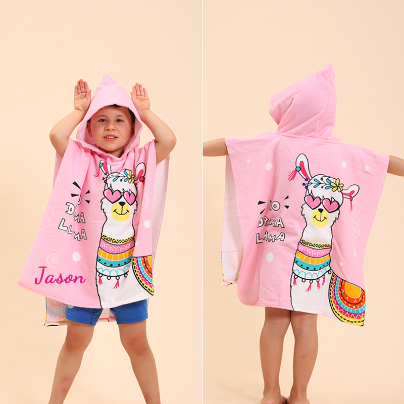 Personalized Embroidery Hooded Beach Towel for Summer & Beach | CWBeach82