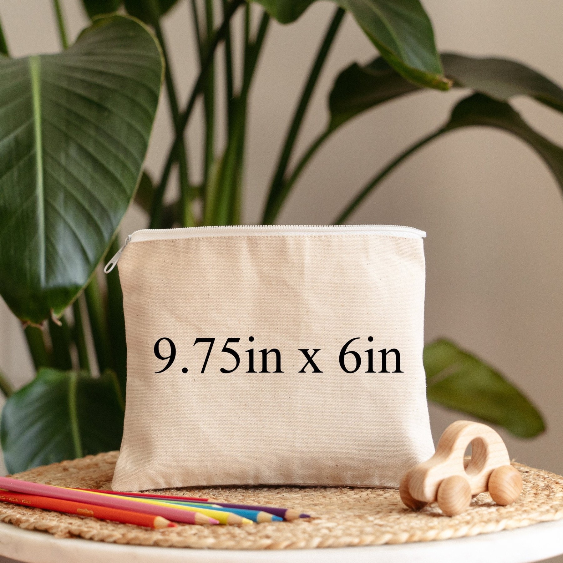 Personalized Kids Color Canvas Pencil Case | CWToy47