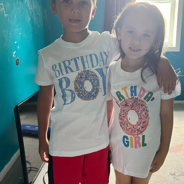 Personalized Donut Sprinkles Theme Birthday T-Shirt | inBirth29