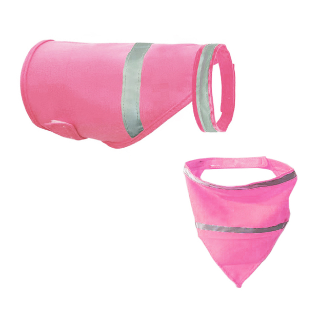 Personalized Pet Reflective Safety Bandana & Vest Set | BKPet163