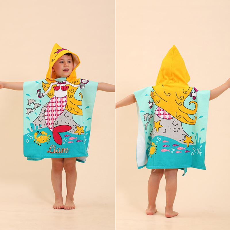 Personalized Embroidery Hooded Beach Towel for Summer & Beach | CWBeach82