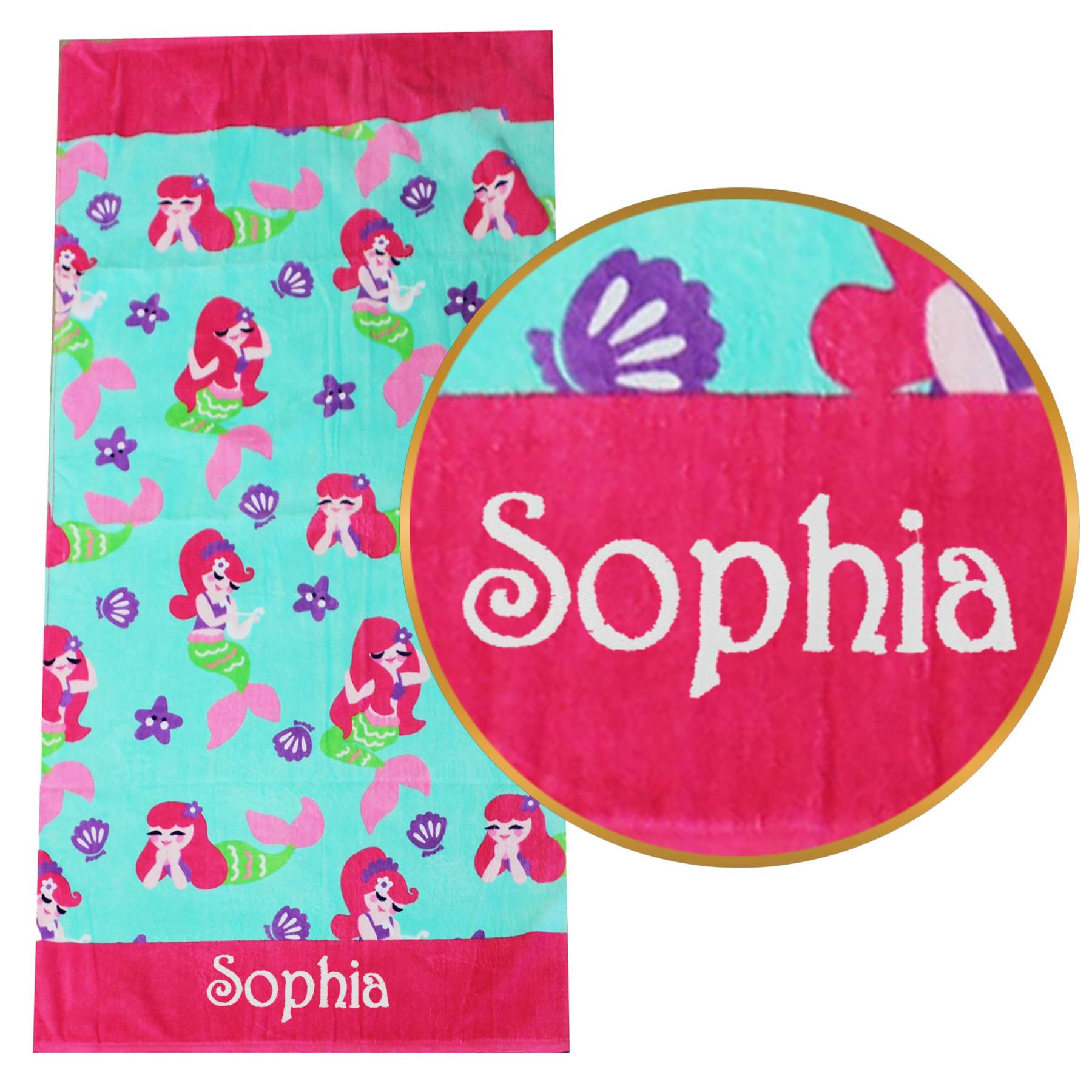 Personalized Lovely Kid Towel for Summer & Beach | CWTowel193