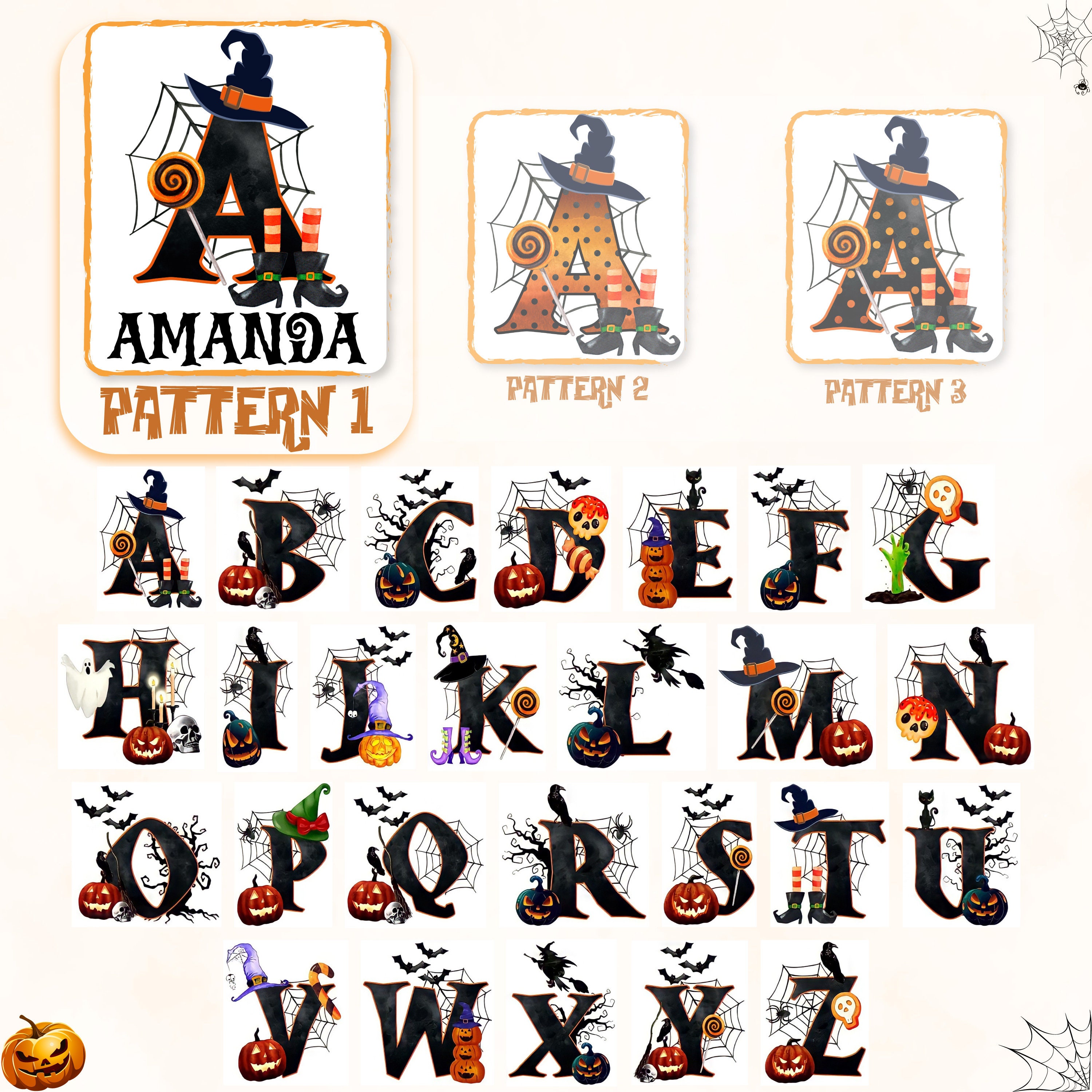 Personalized Name Pumpkin Treat Bag | CWHalloween06