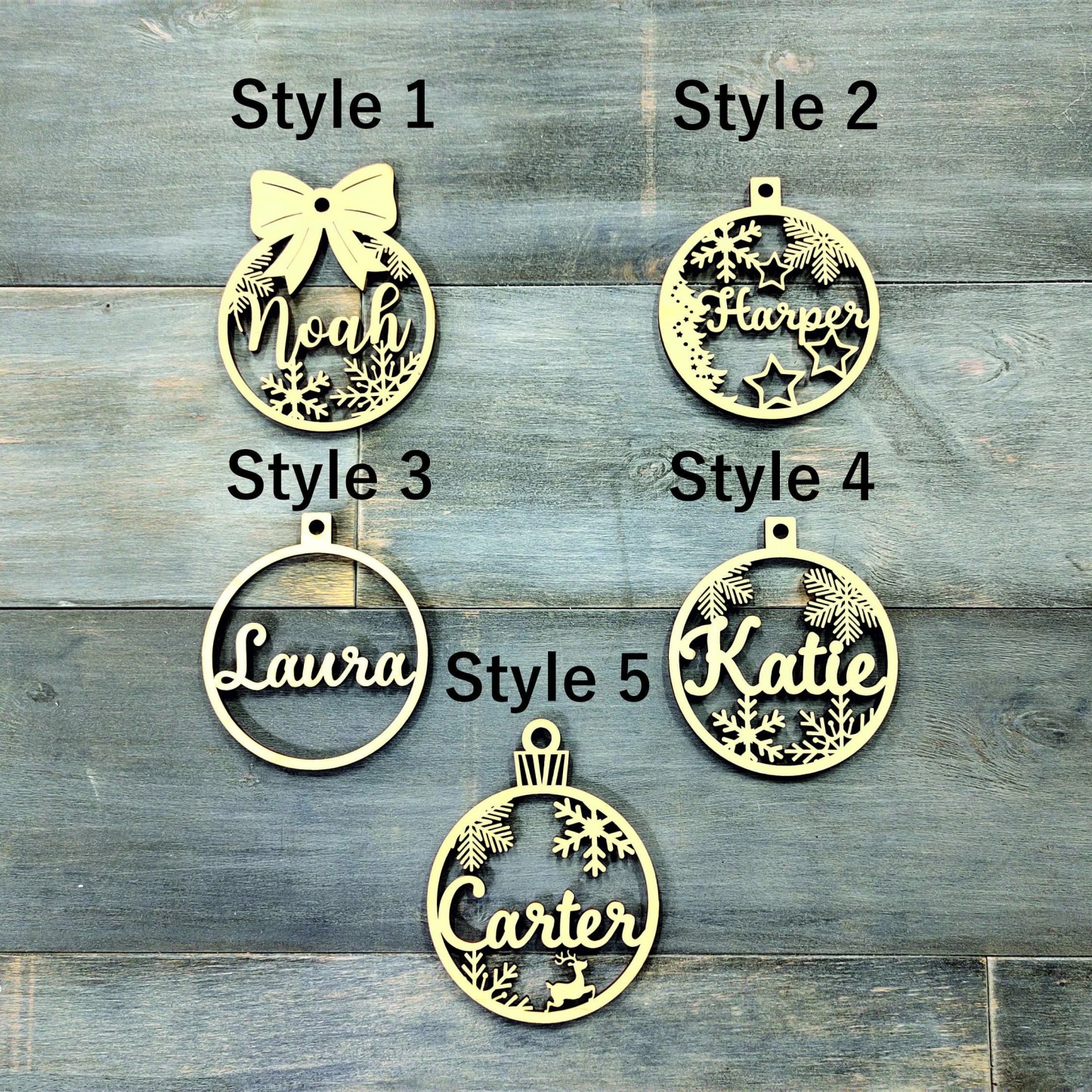 Personalized Wooden Christmas Ornaments | MCGift23