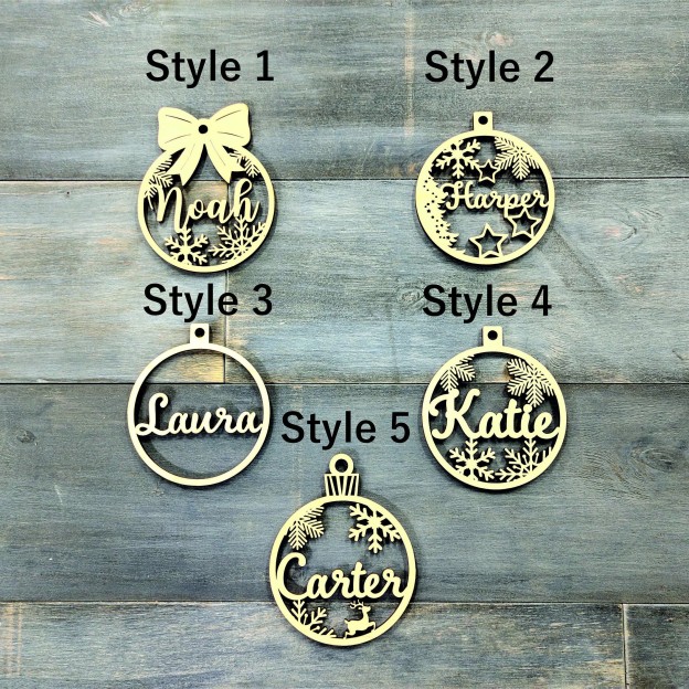 Personalized Wooden Christmas Ornaments | MCGift23