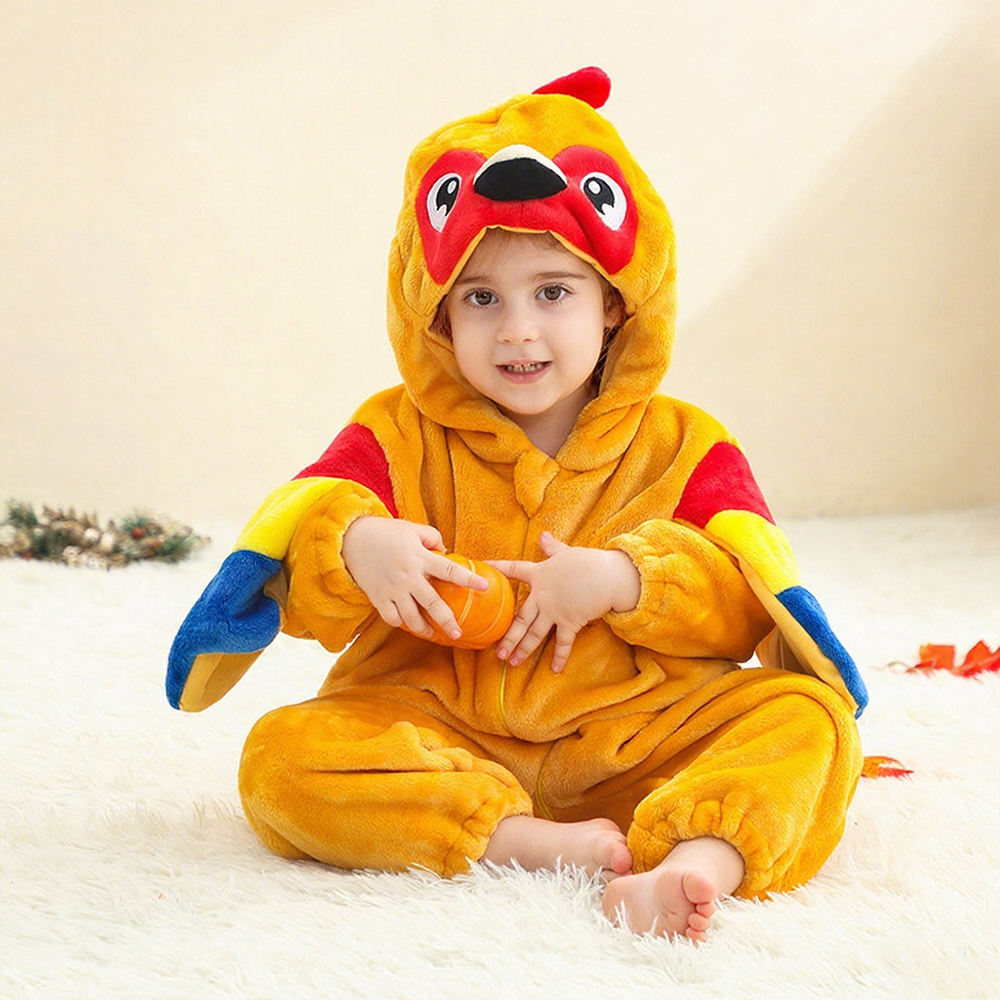 Personalized Leather Patch Baby Animal Romper  | CWBaby287