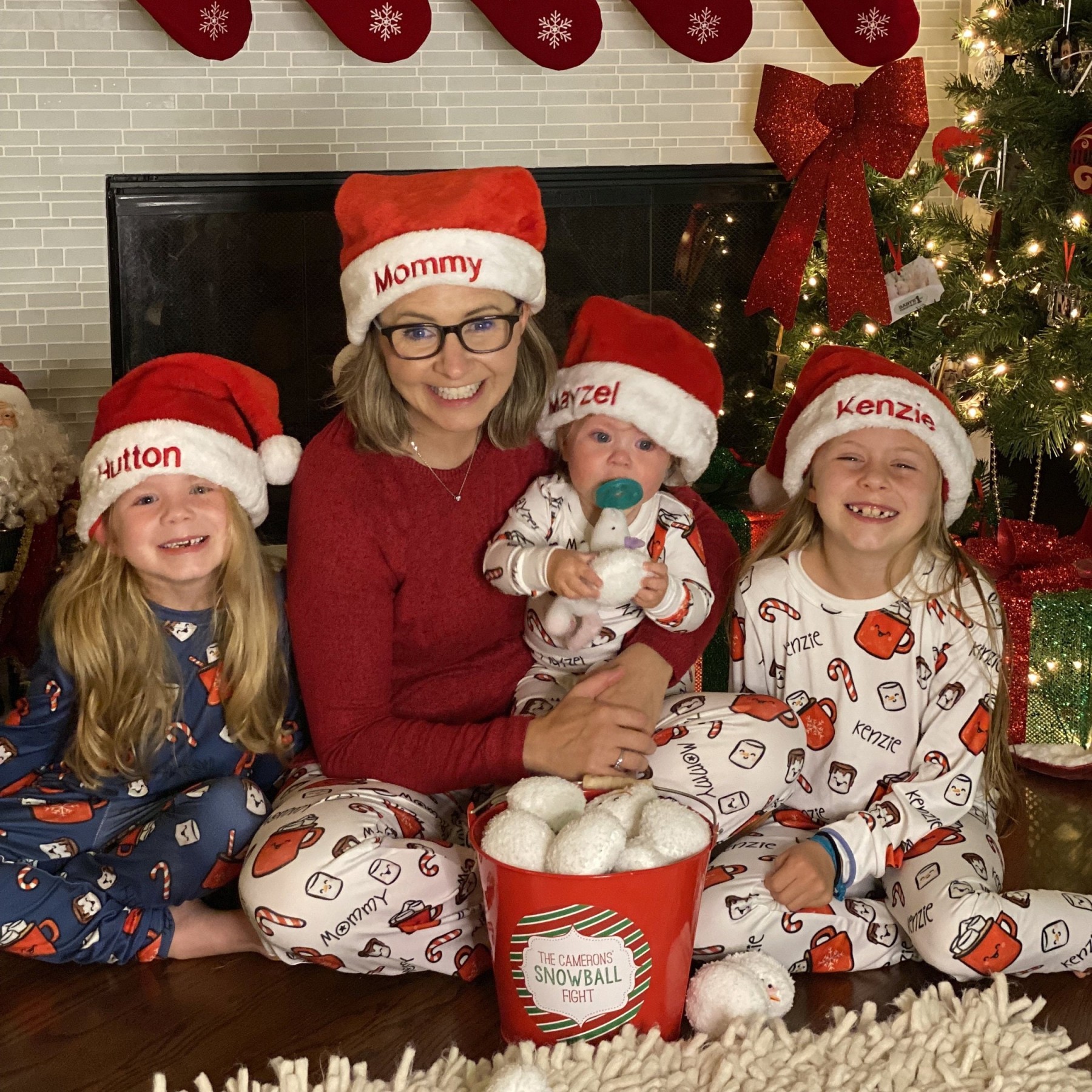 Personalized Plush Velvet Christmas Santa Hat | MCGift51