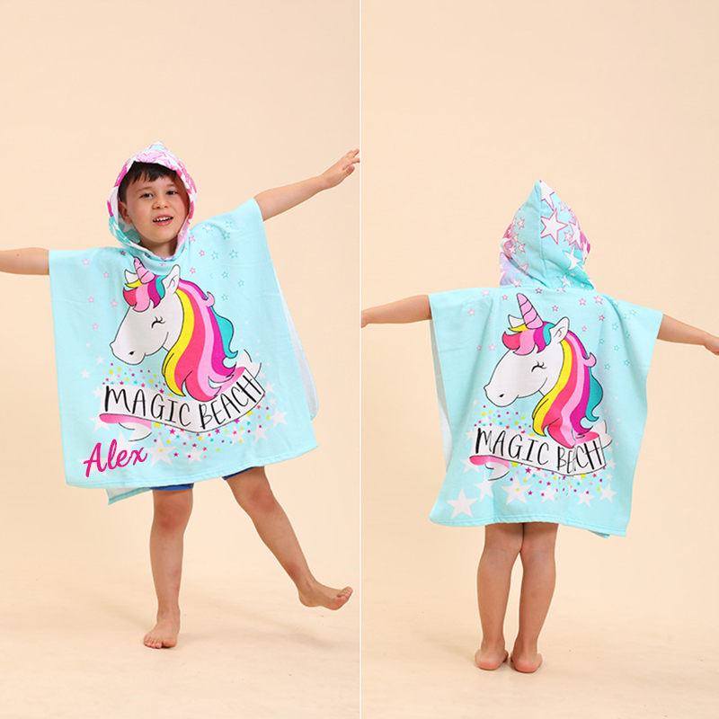 Personalized Embroidery Hooded Beach Towel for Summer & Beach | CWBeach82