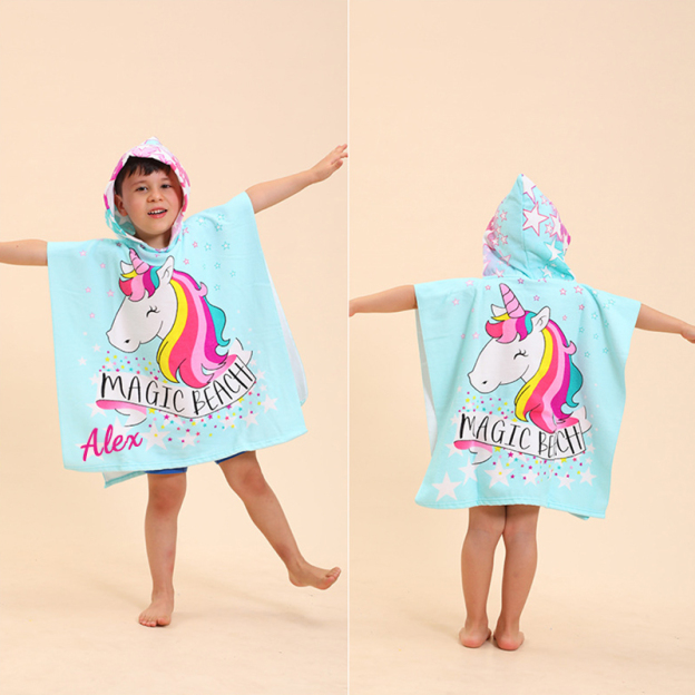 Personalized Embroidery Hooded Beach Towel for Summer & Beach | CWBeach82