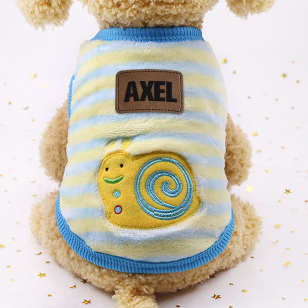 Personalized Cute Pet Soft Plush Fleece Vest | BKPet194