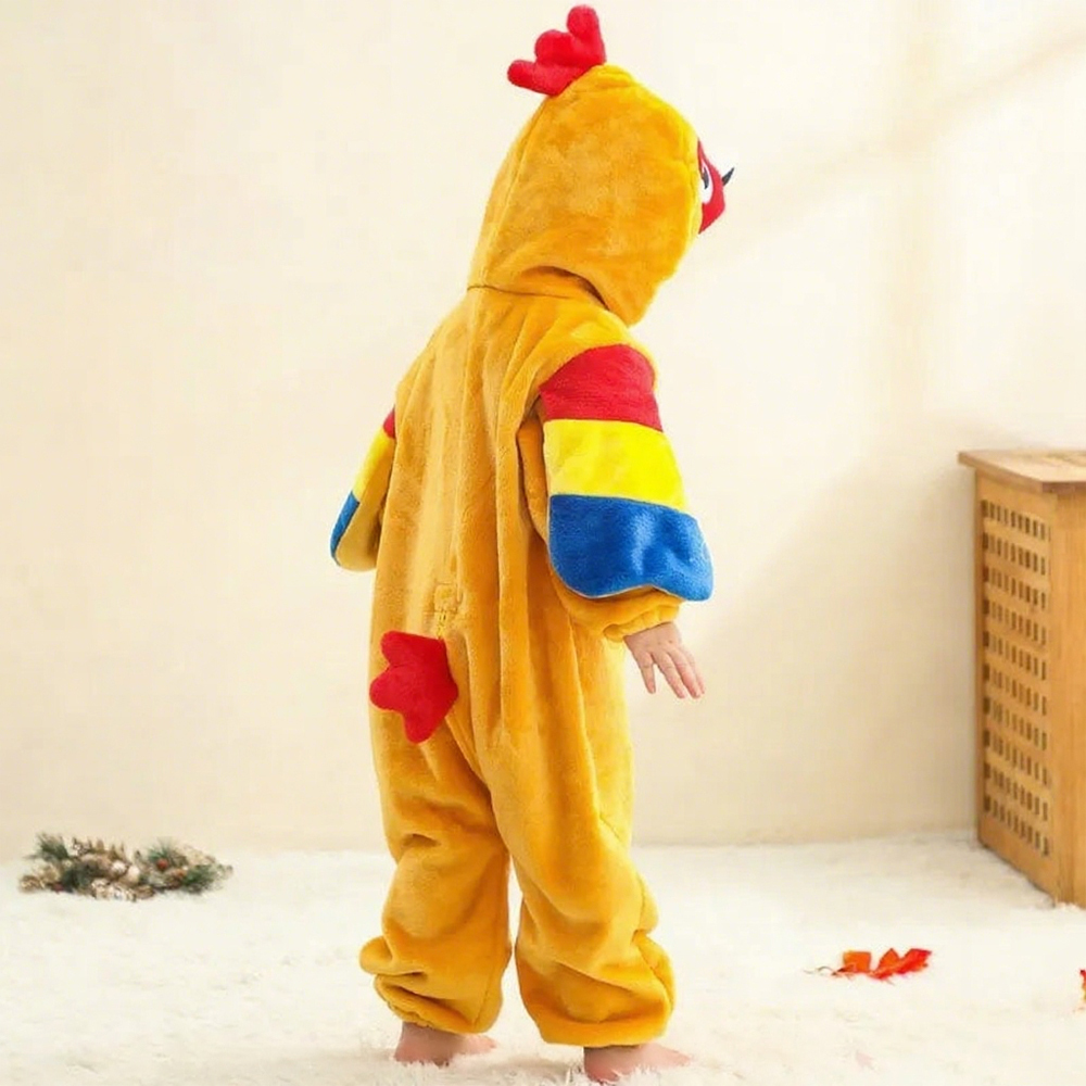 Personalized Leather Patch Baby Animal Romper  | CWBaby287