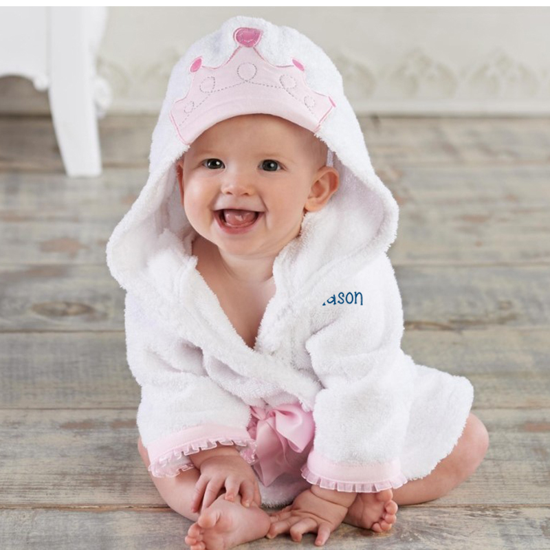 Personalized Embroidered Cozy Kid Animal Bathrobe | CWbaby37