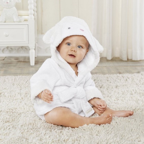 Personalized Embroidered Cozy Kid Animal Bathrobe | CWbaby37