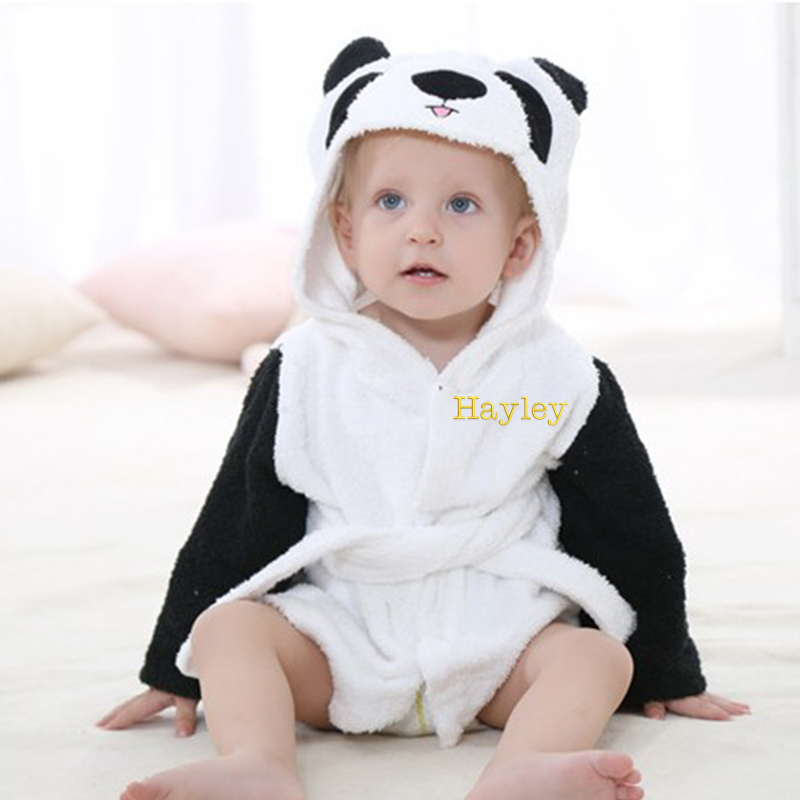 Personalized Embroidered Cozy Kid Animal Bathrobe | CWbaby37