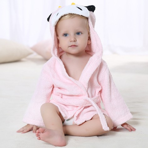 Personalized Embroidered Cozy Kid Animal Bathrobe | CWbaby37