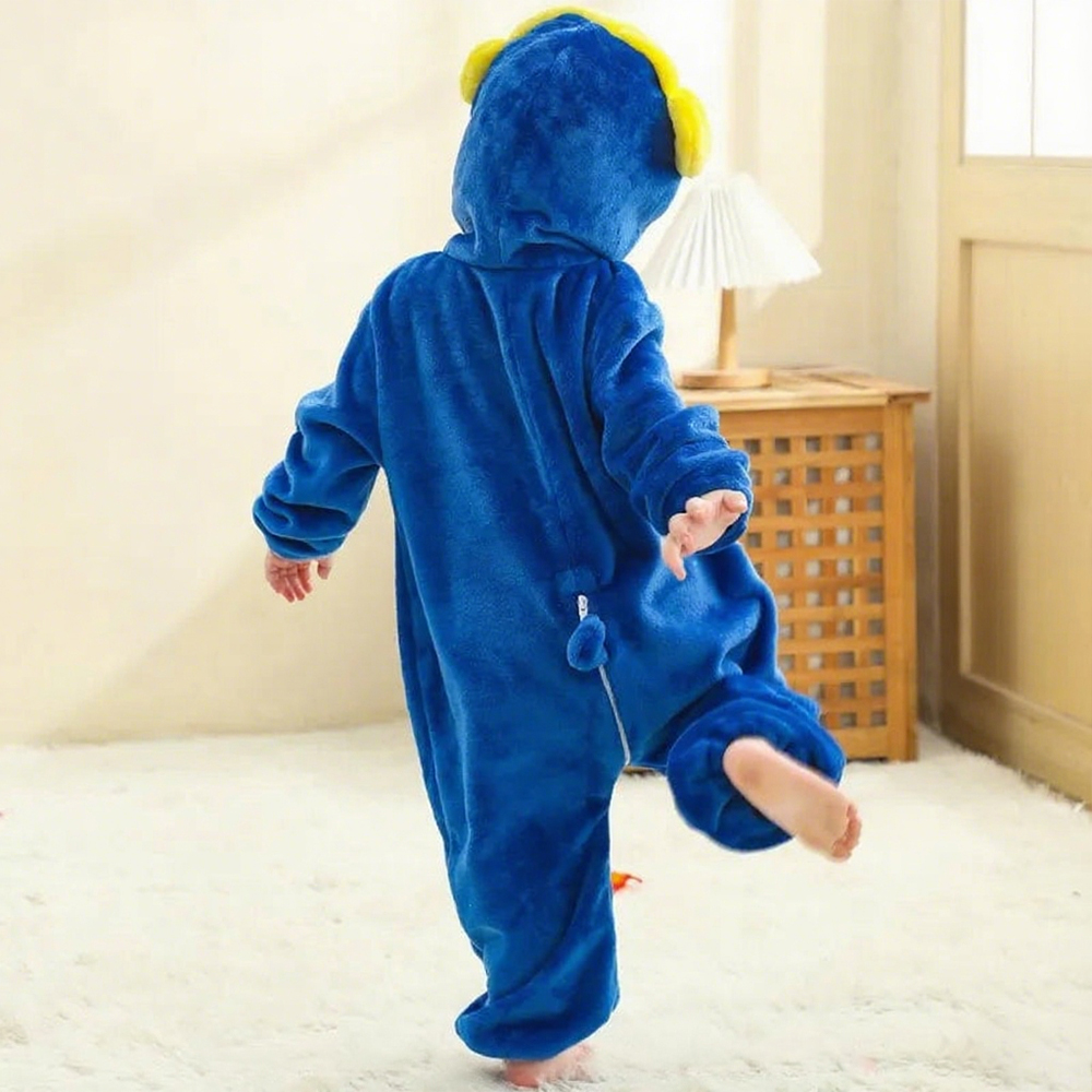 Personalized Leather Patch Baby Animal Romper  | CWBaby287