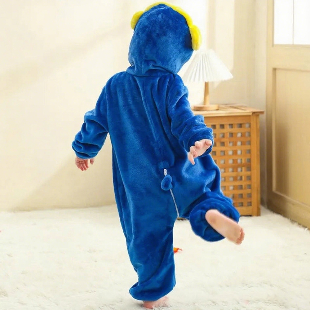 Personalized Leather Patch Baby Animal Romper  | CWBaby287