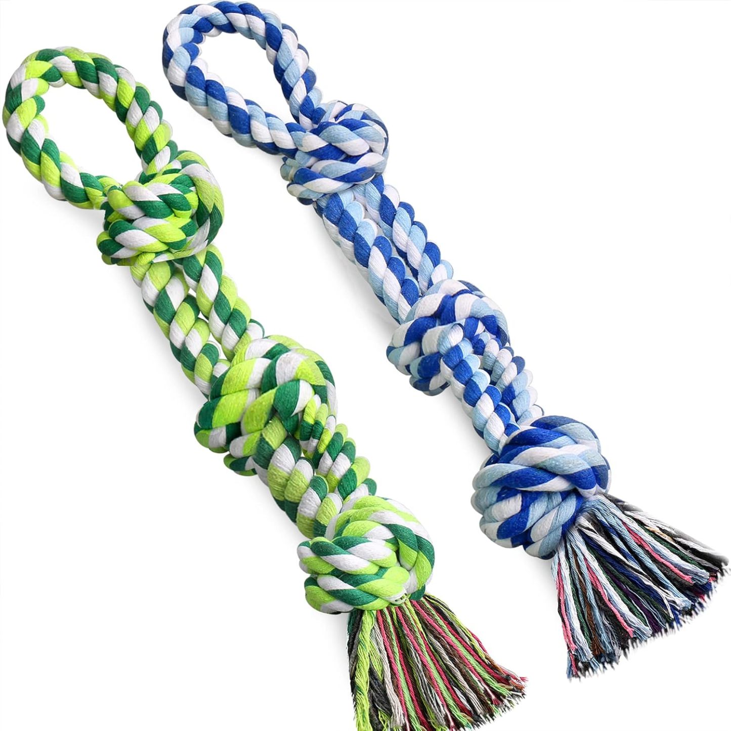 Nearly Indestructible 2 Pack Rope Dog Toys | BKPet126