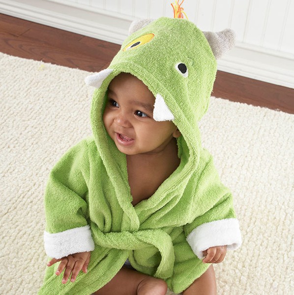 Personalized Embroidered Cozy Kid Animal Bathrobe | CWbaby37