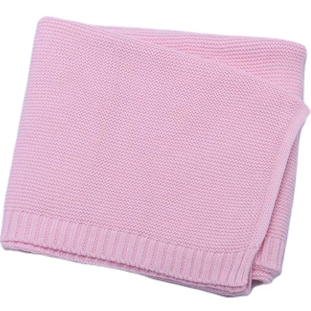 Personalized Hand Embroidered Knit Baby Blanket for Unique Gift | KKBaby22