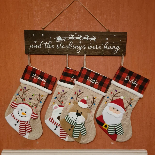 Personalized Embroidered 3D Christmas Stocking | MCGift40