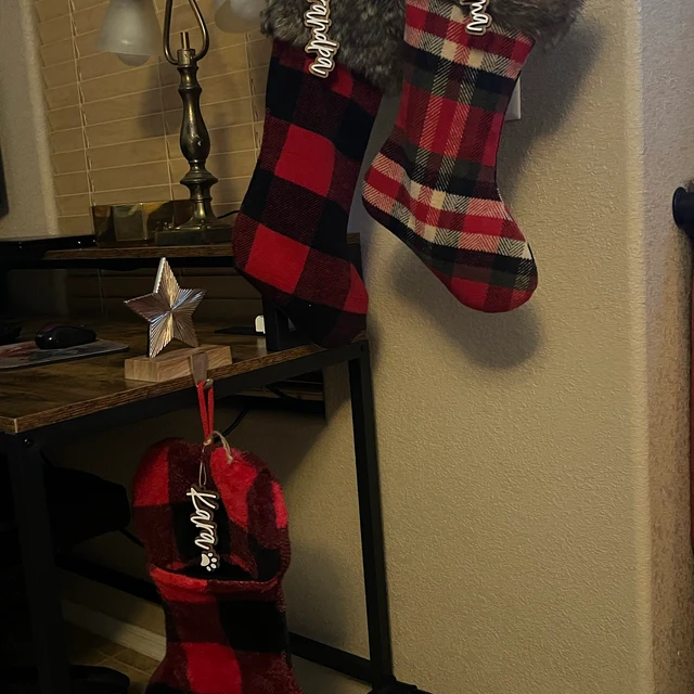 Personalized Wooden Christmas Stocking Tags | MCGift54