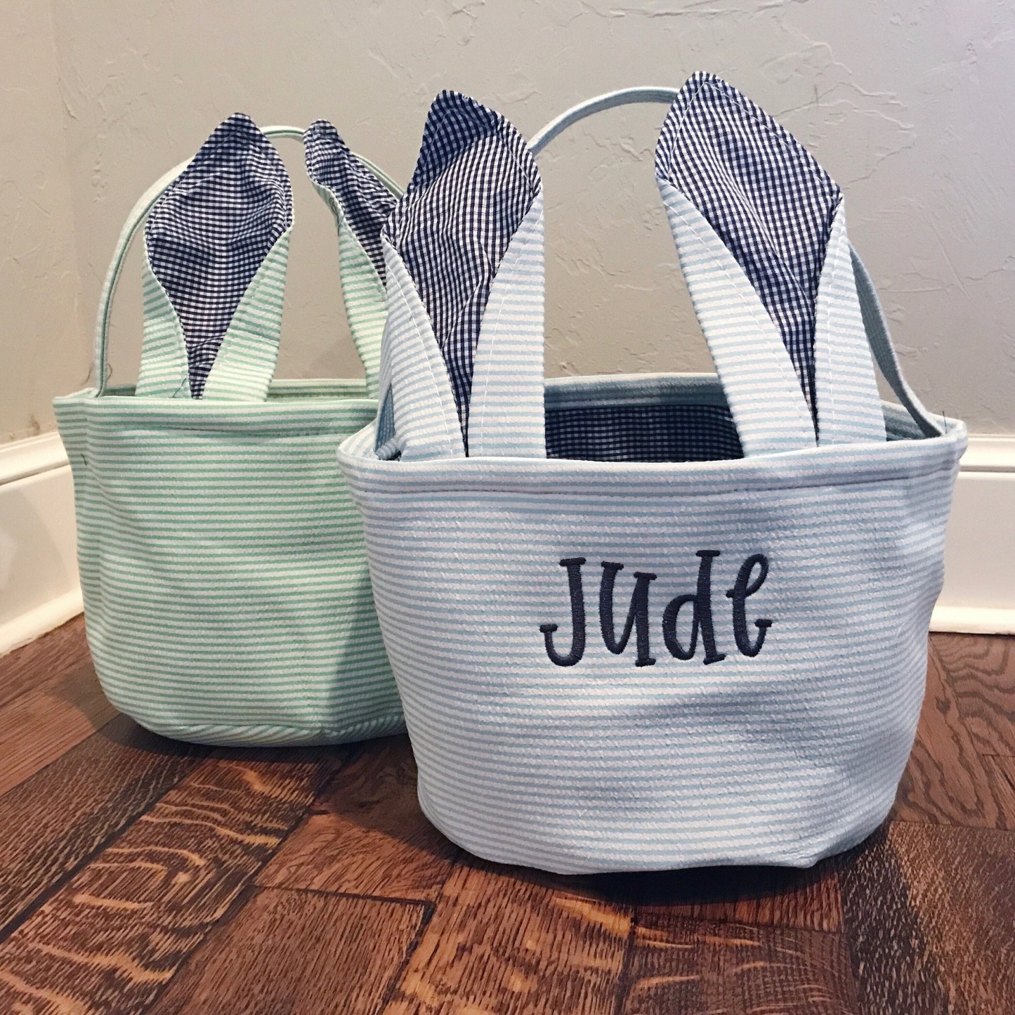 Personalized Embroidered Easter Bunny Basket | CWEaster21