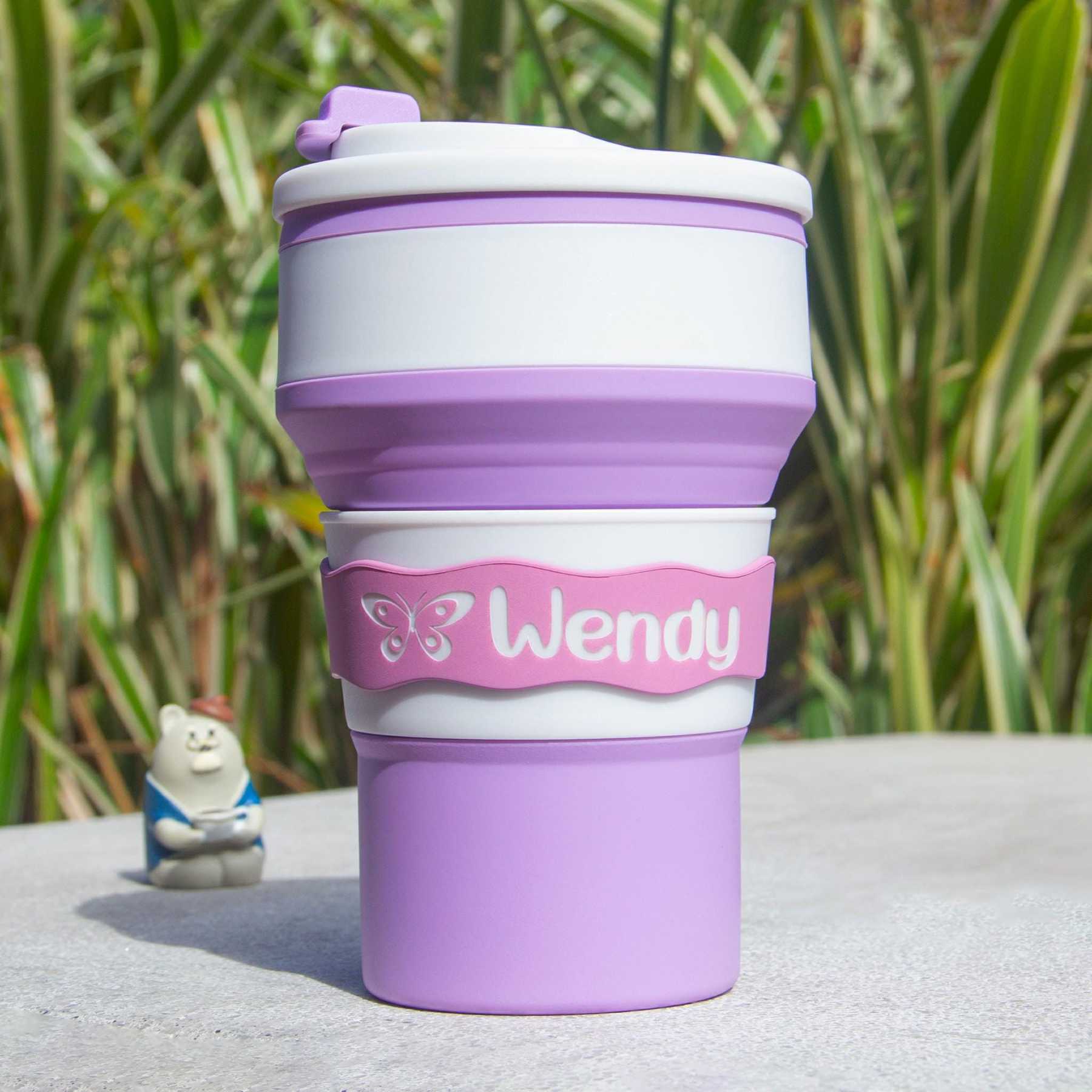 Personalised Portable Leak-Proof Silicone Water Cup | CWBaby159