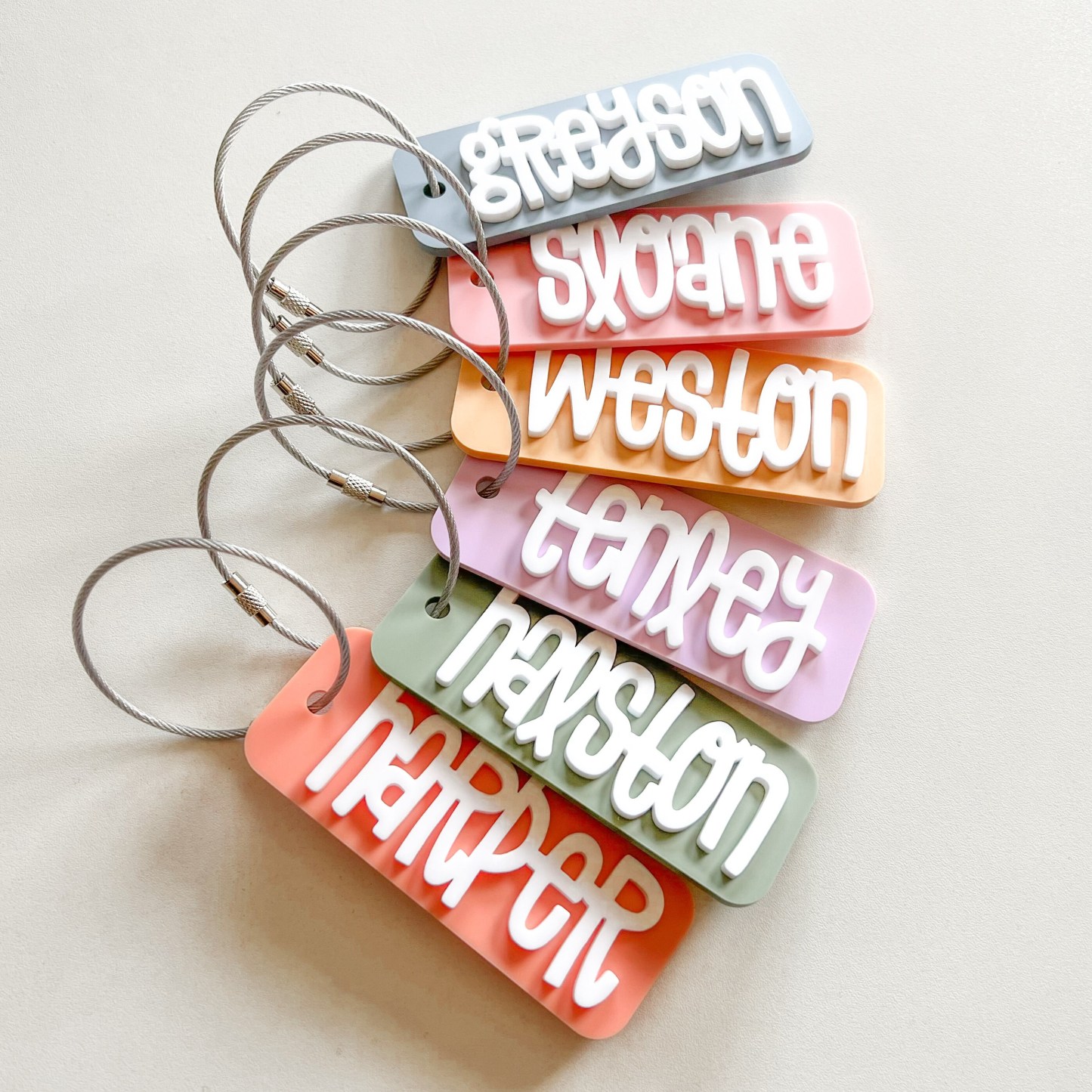 Personalized 3D Kid's Backpack Lunch Box Luggage Tags | CWGift19