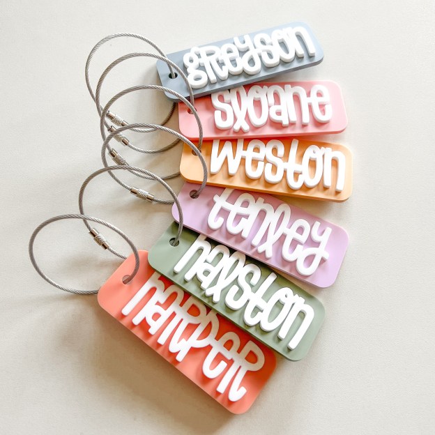 Personalized 3D Kid's Backpack Lunch Box Luggage Tags | CWGift19