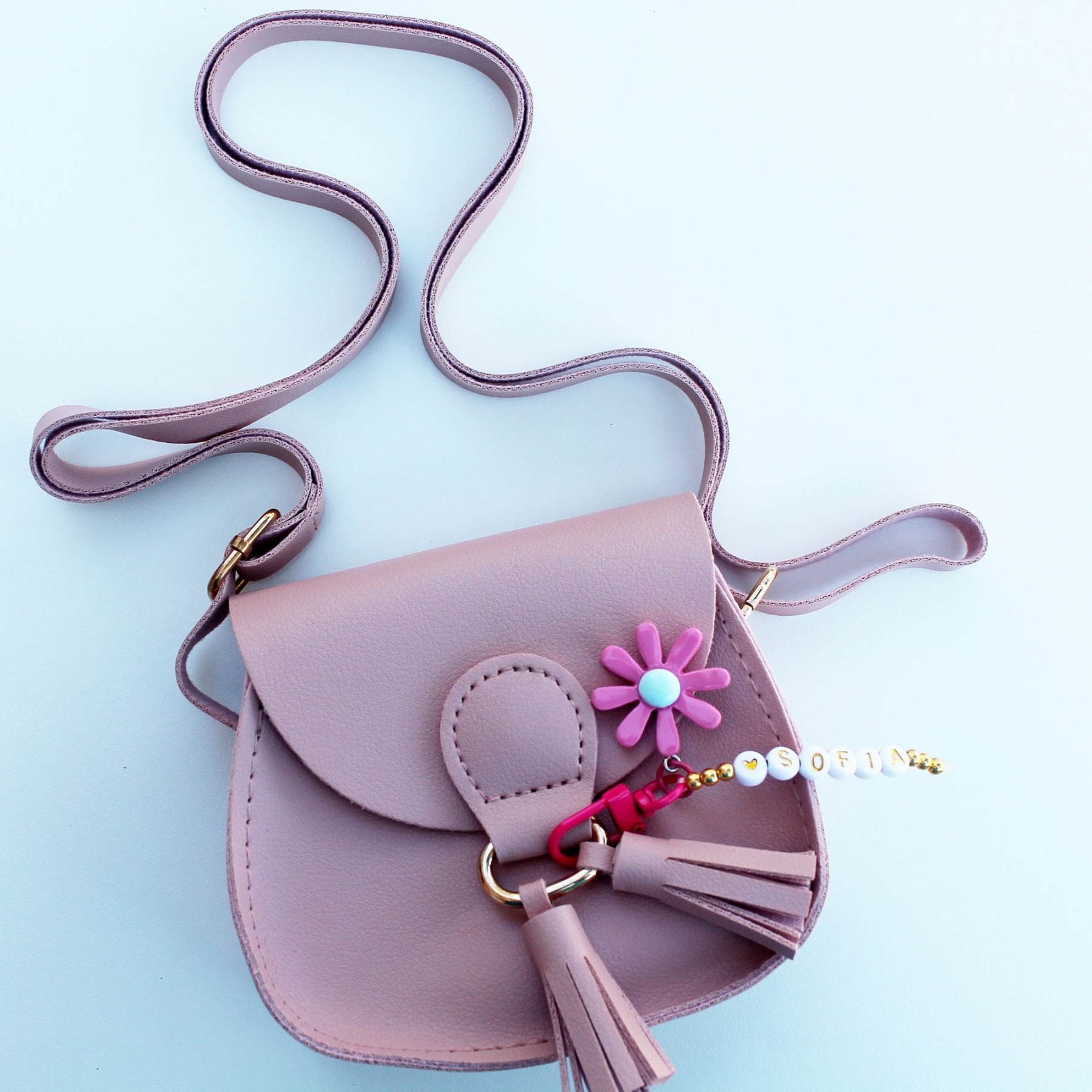 Personalized Girls Color Daisy Tassel Purse | CWPack86