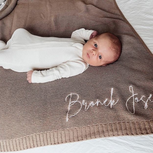 Personalized Embroidered Blanket for Kid Unique Gift | KKKid91