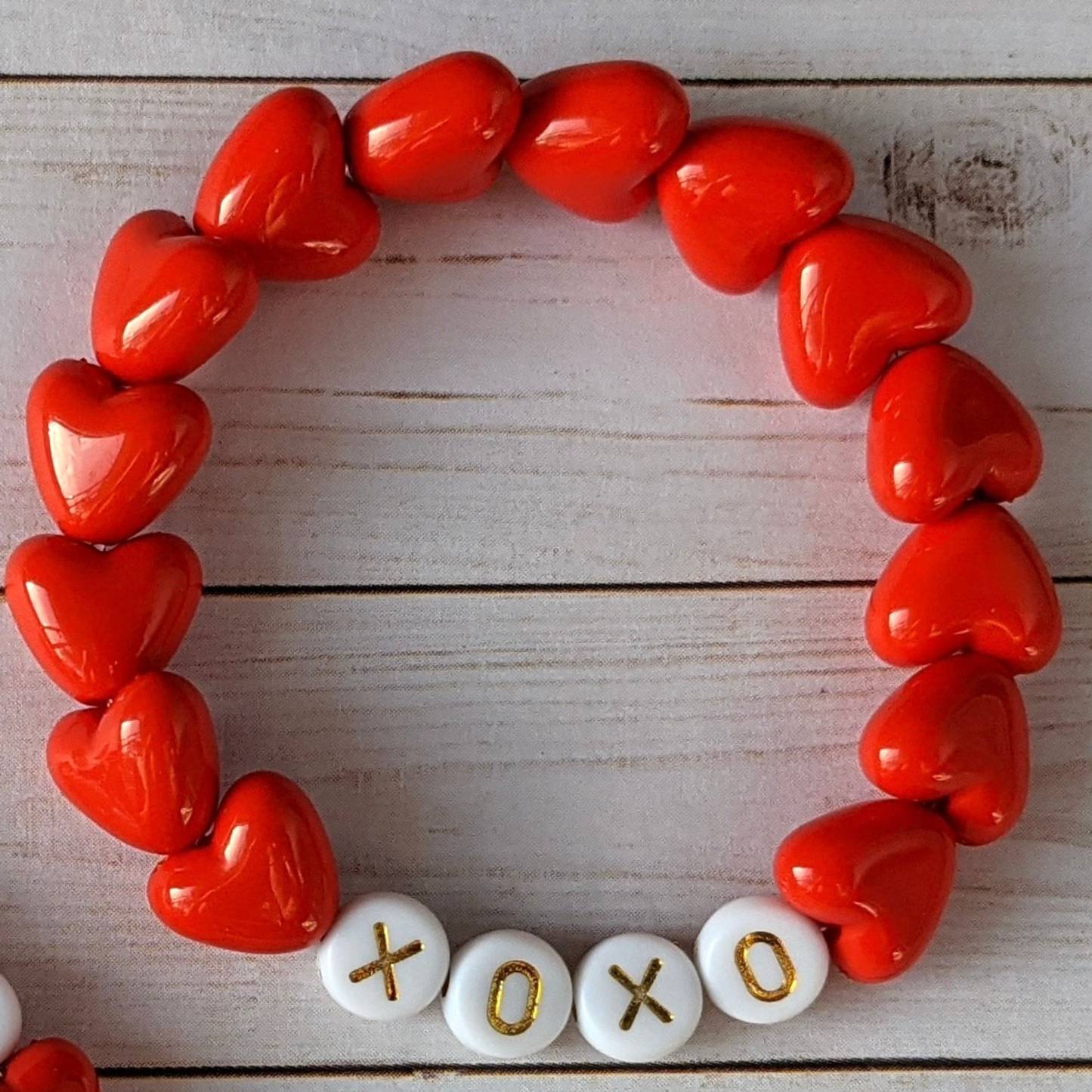 Personalized Kids Lovely Heart Valentines Bracelet | ValGift09