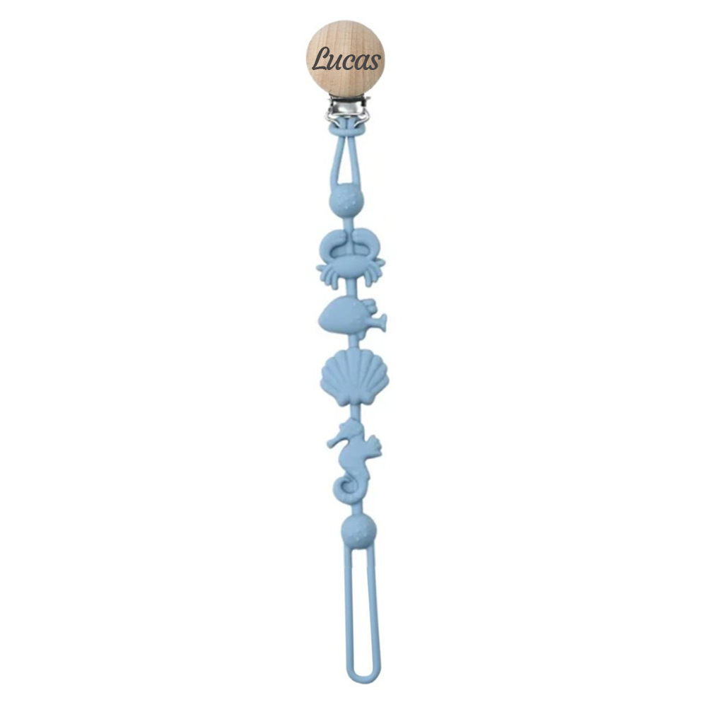 Personalized Baby Pacifier Silicone Chewable Clip | CWToy155